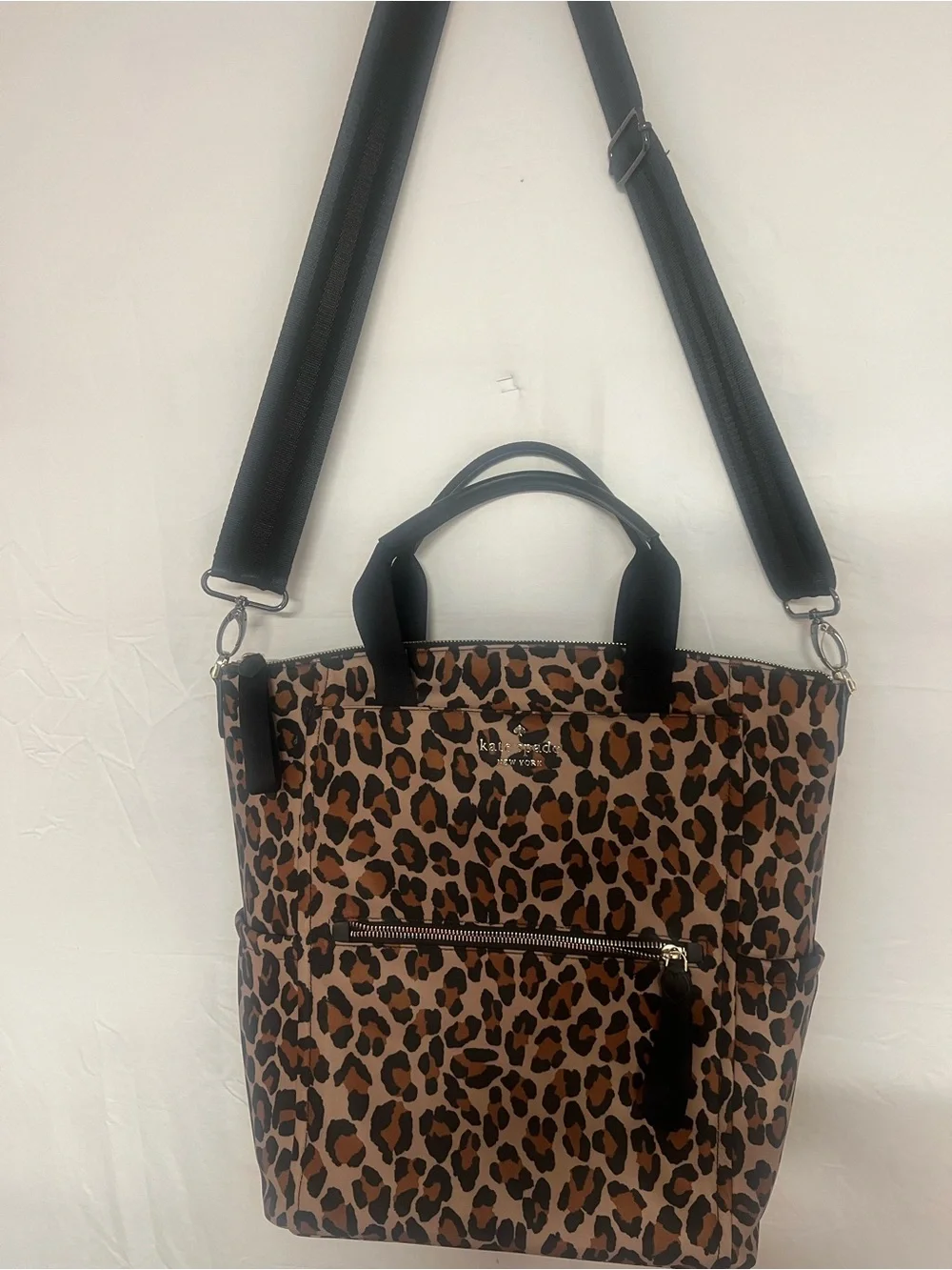 Leopard Print Tote Backpack - Women Bags